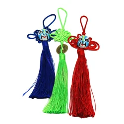 Fashion Wholesale Colorful Polyester Chinese Festive Vertical Tassel Knot Waist Decoration Living Room Bonsai for Four Seasons
