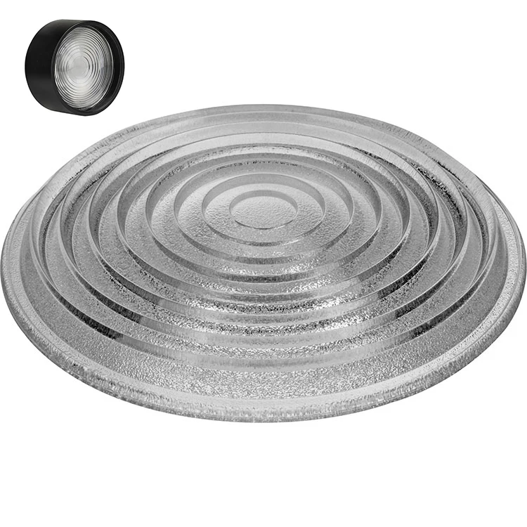 Round Customized High Borosilicate LED Light Diameter 200mm Spot Fresnel Lens