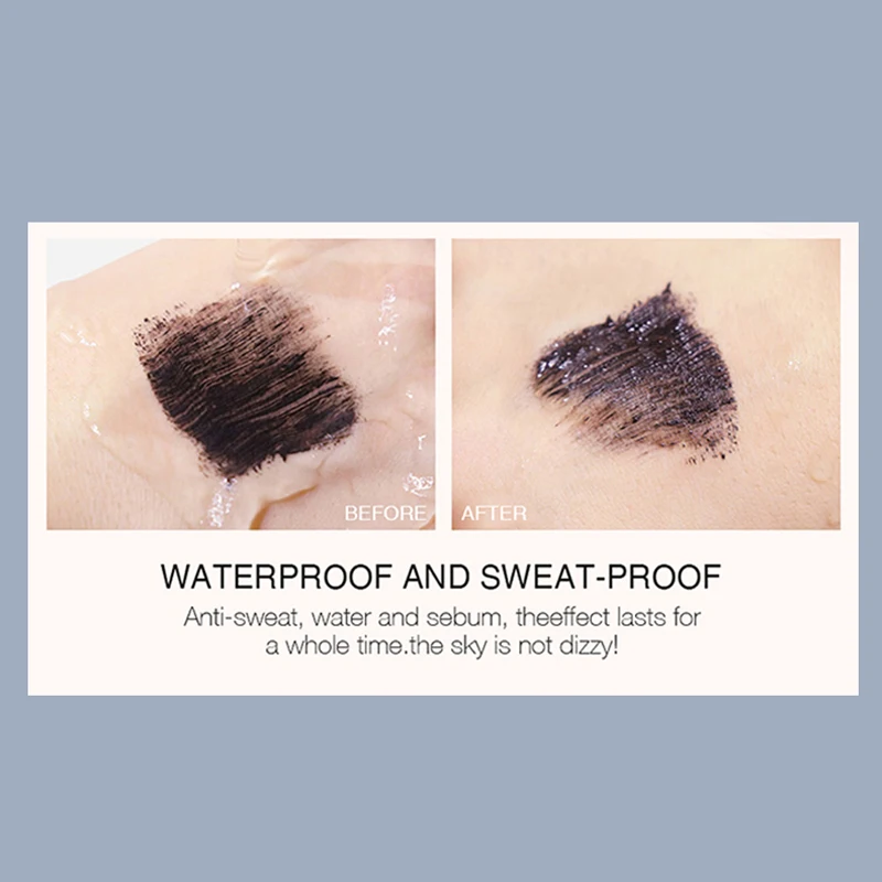 Painting Girl Thin Brush Mascara No Shading Mascara New Natural Anti-sweat Slim Thin Head Mascara Fine Waterproof