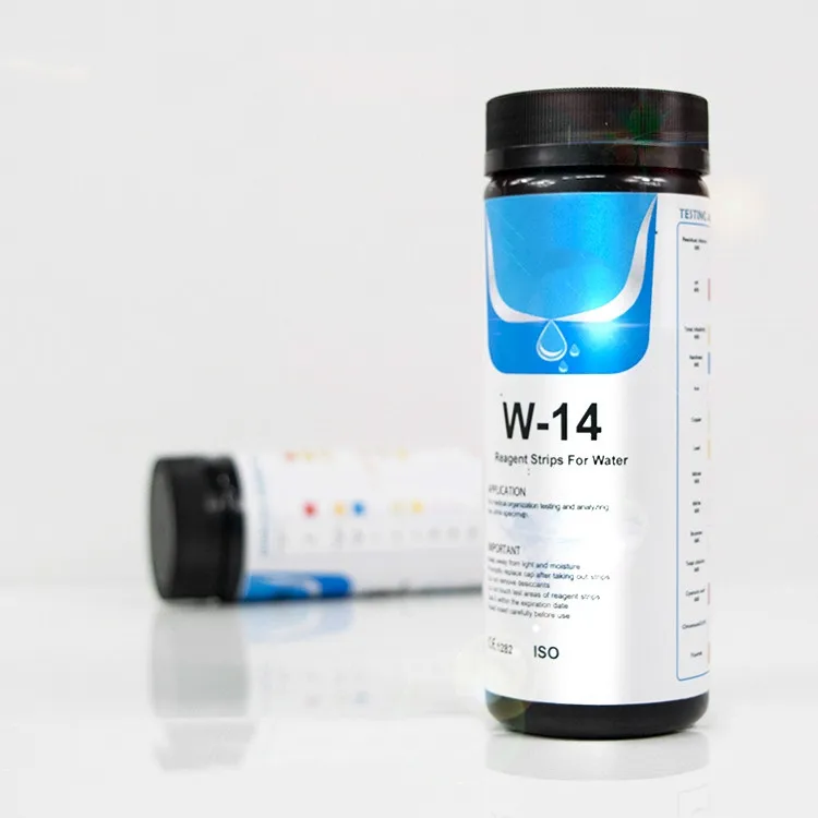 Manufacturer 14 way Swimming pool, spa, tap water hardness test strips