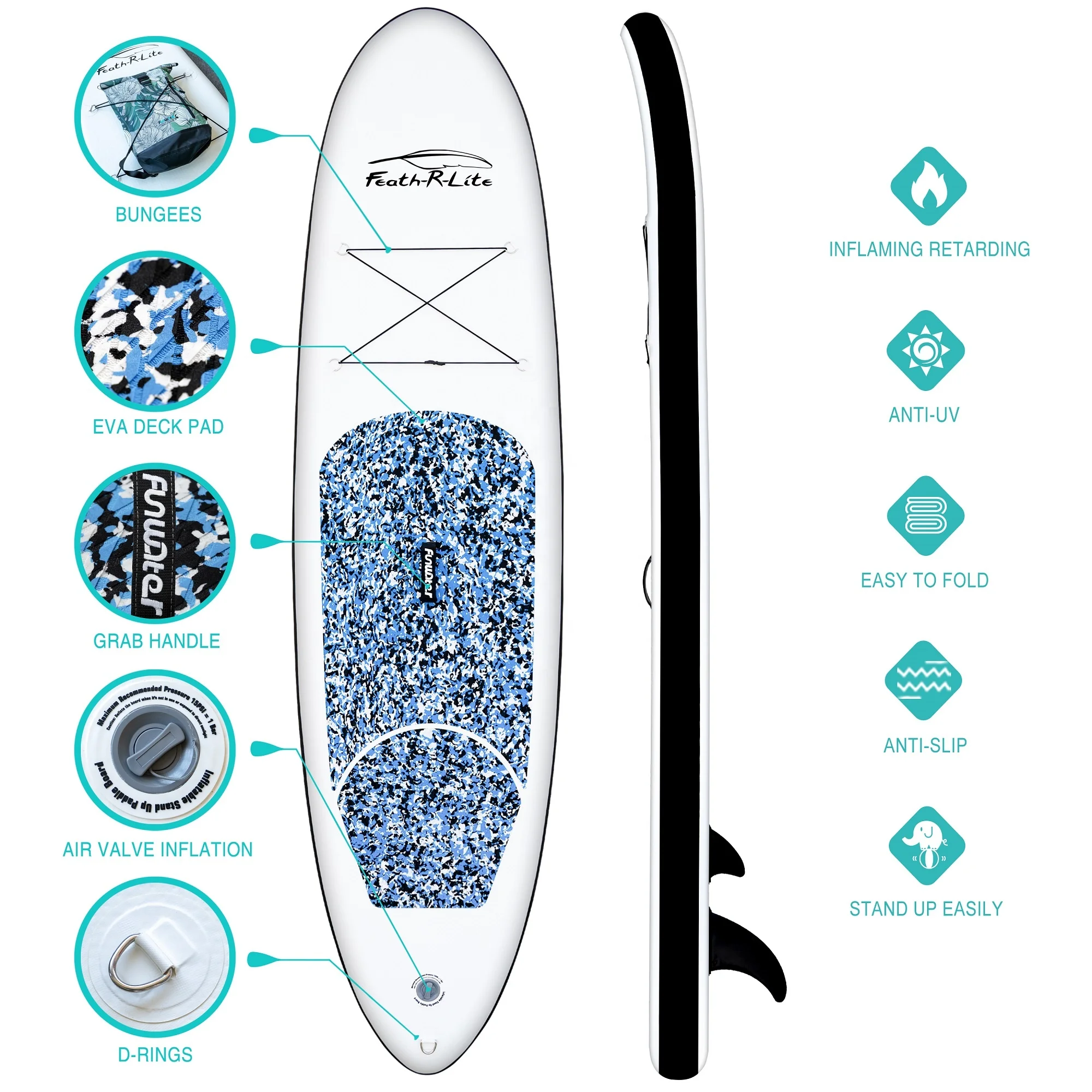 Feath-R-Lite SUP Free shipping CE REACH surfing surfboard inflatable wholesale stand up paddle board sup board