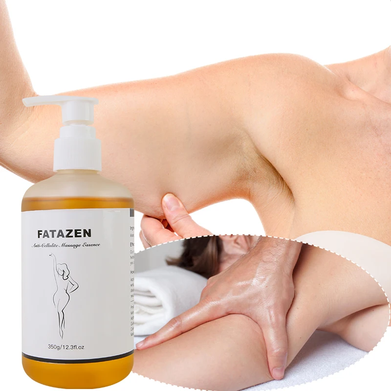FATAZEN Natural Organic Anti Cellulite Massage Essence Beauty Salon Spa Full Body Care Quick Absorb Private Label Massage Oil
