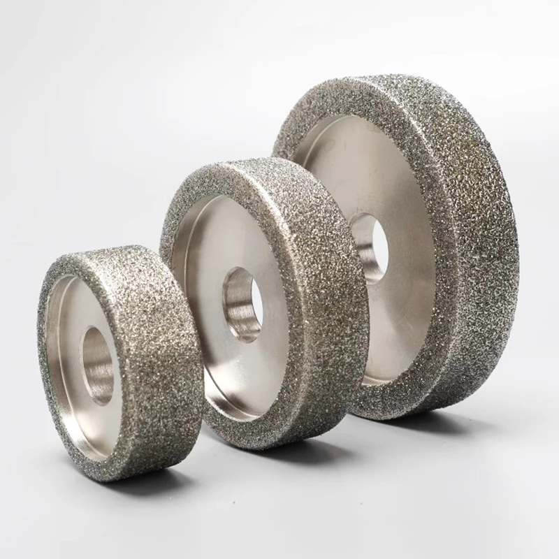 Electroplated diamond internal external circular grinding small wheel double concave  tungsten steel carbide jade agate stone