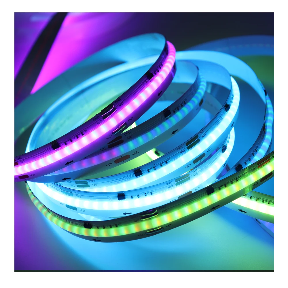 Banqcn RGBIC Digital Pixel LED COB Strip DC 12V/24V 480D 720D Lights for Smart