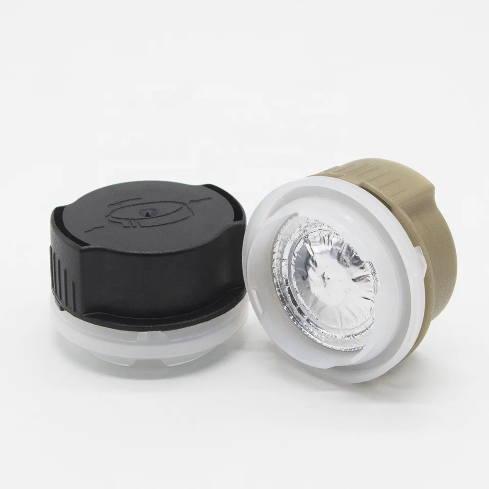 Futen lids factory 32mm plastic anti corrosion childproof cap for octane booster fuel oil with funnel