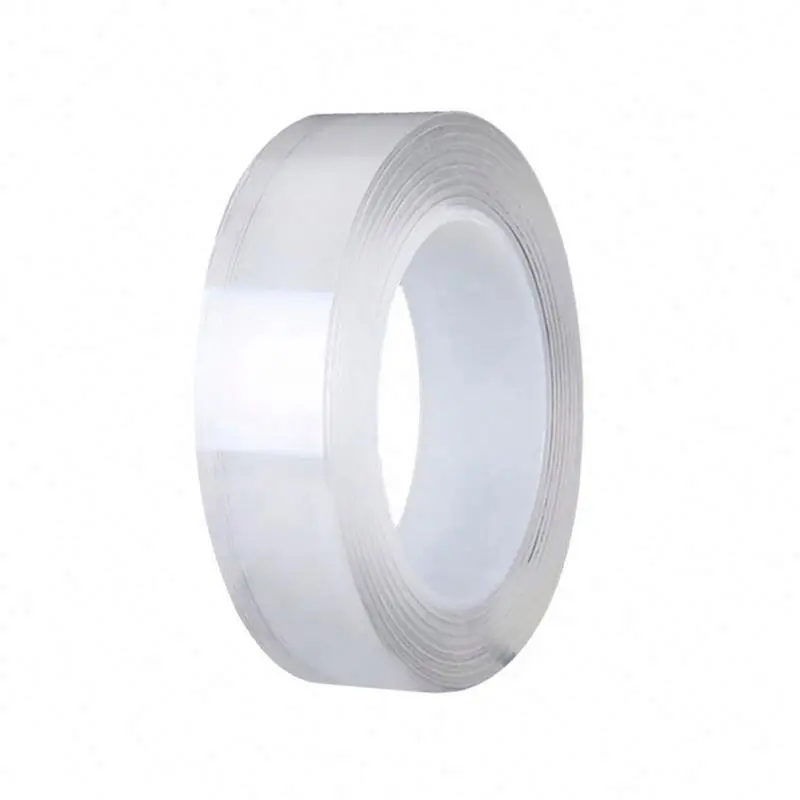 Heavy Duty Reusable Washable Clear Double Side Mounting Nano Adhesive Tape Traceless Transparent Gel Grip Tape