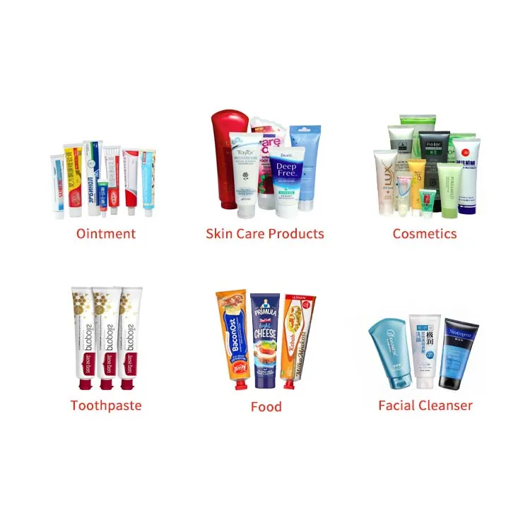 Automatic Plastic Laminated Cosmetic Cream Soft Ointment Tube Filling Sealing Machine