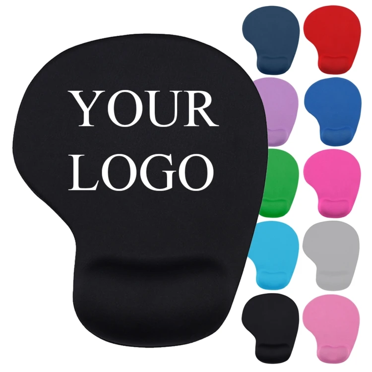 Wholesale Custom Design Mouse Pad With Promotion Logo Sublimation Blank Desk Neoprene Rubber Printing Logo Wrist Rest Mousepad