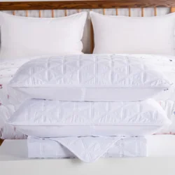New design Ultrasonic quilting grey Comforters high quality solid dyed ultrasonic quilting living room bedspread
