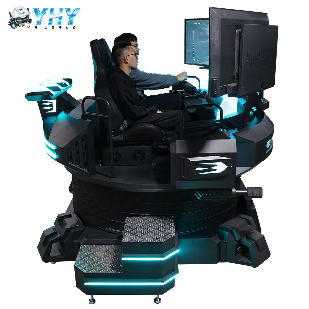Yhy Original Factory 3Dof 3 Screens Adjustable Seats  Kids Adults Driving Vr Car Game Racing Simulator For Sale