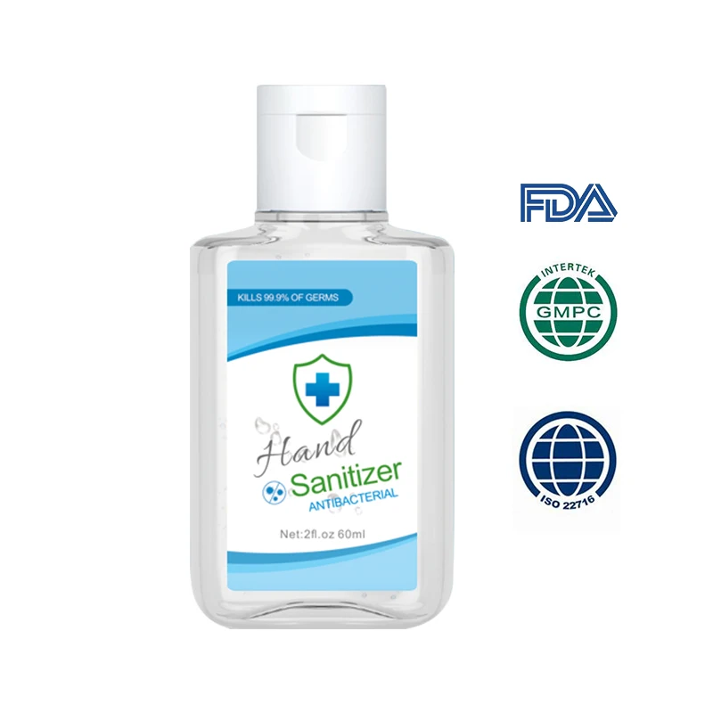 
In Stock Waterless Bulk Hand Sanitizer Gel 60ml 70% 60ml sanitizer hand small size 