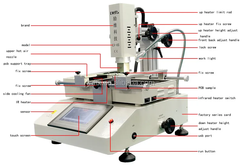 Infrared BGA Soldering Rework Station For Motherboard Chip PCB Refurbished Repair Machine