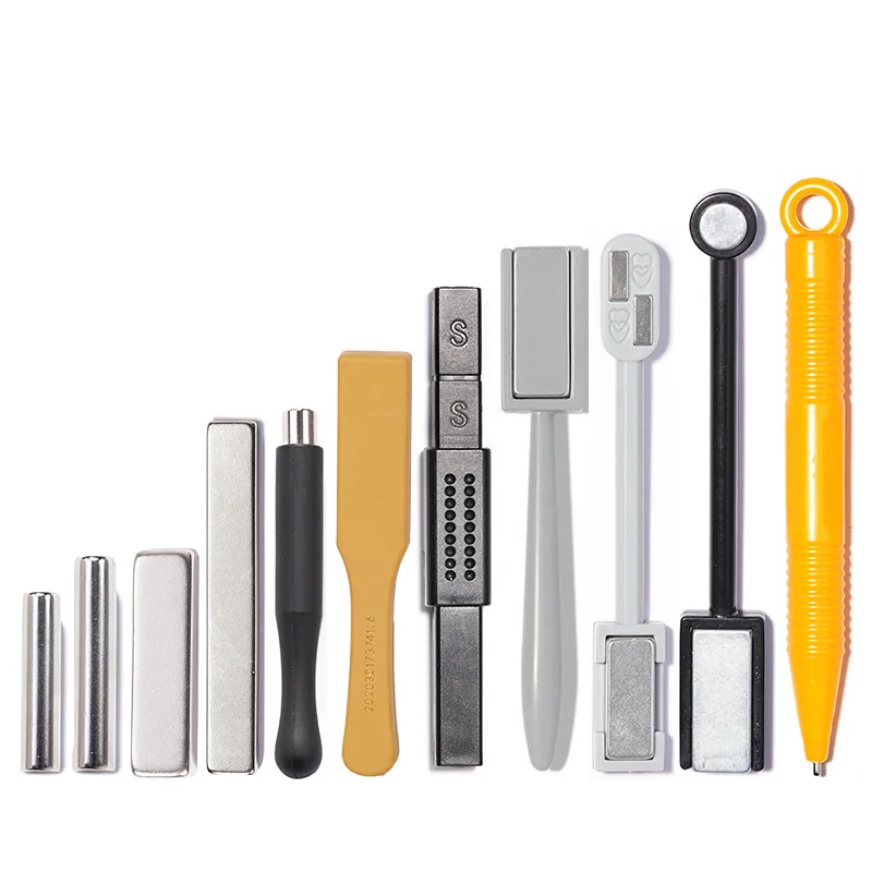 Private Label Cat Eye Magnet Round Rectangular Double Head Strong Nail Magnet For Cat Nail Polish