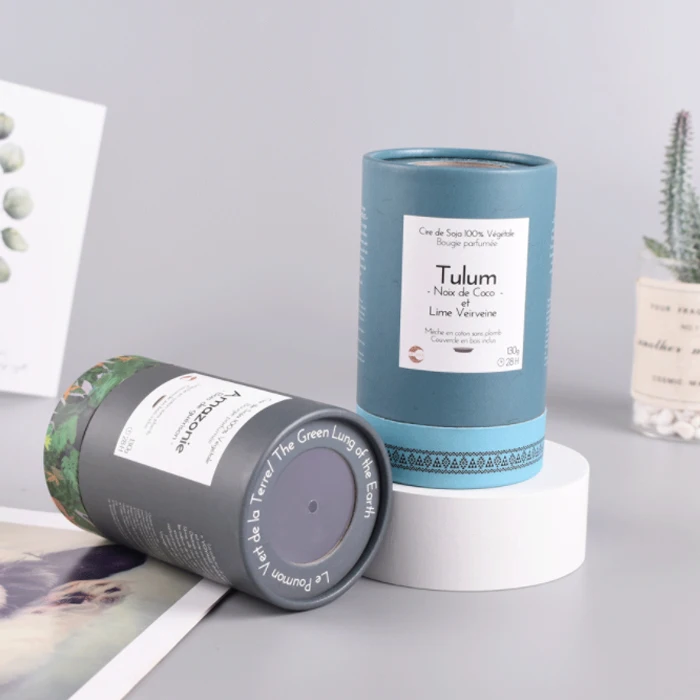 custom cardboard   tea paper coffee cardboard tube packaging kraft cardboard powder packaging tube