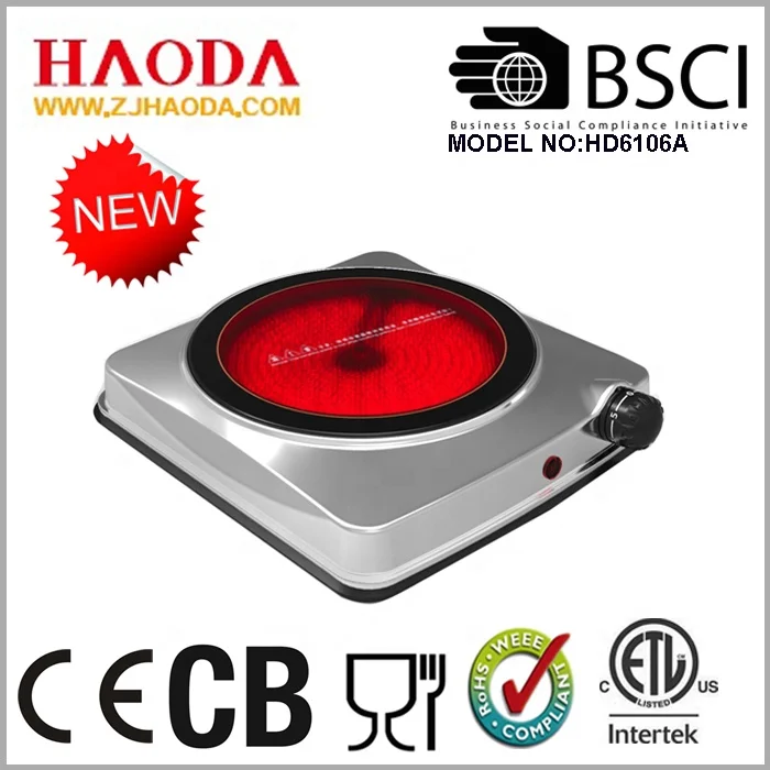 Wholesale portable single white electric induction hob 90cm household infrared ceramic cooker stove for home use