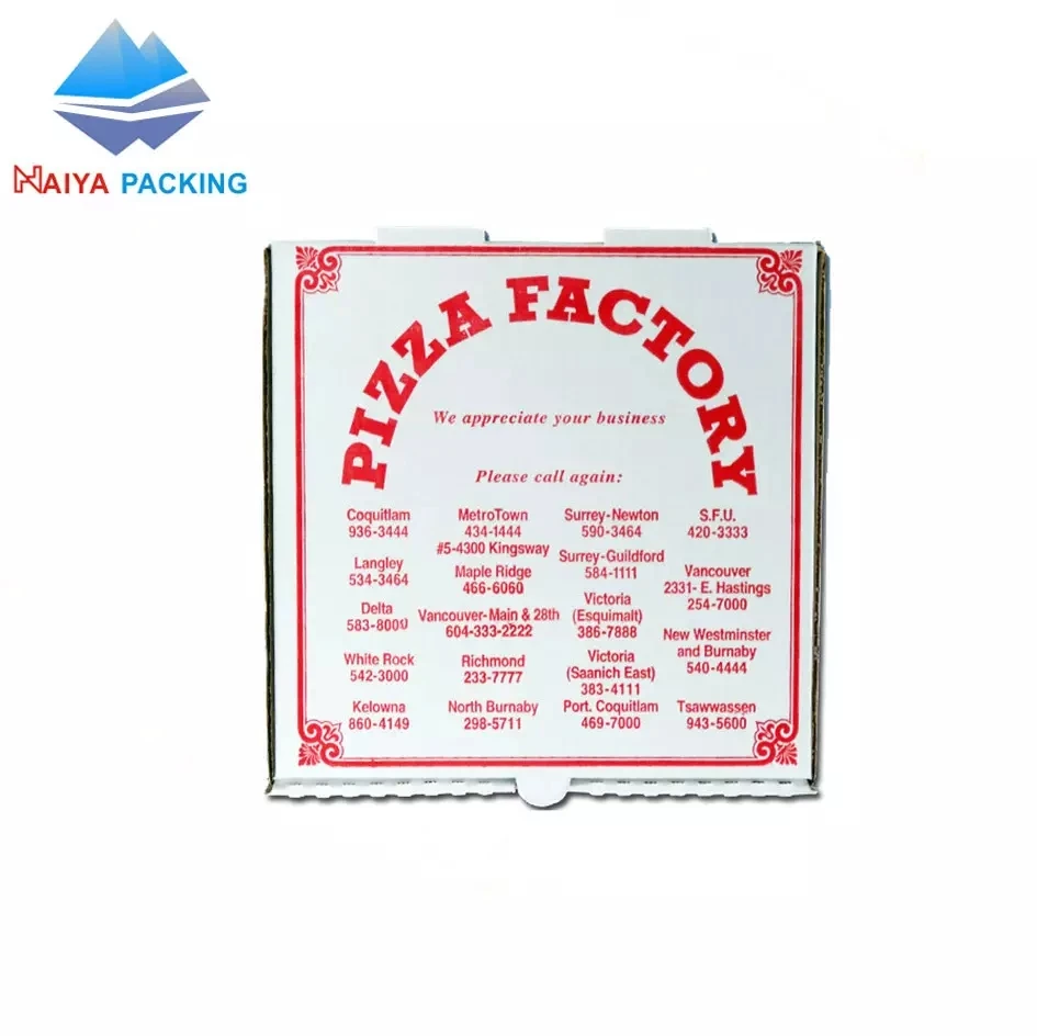 The new Factory corrugated paper cheap customized chain store / factory price / manufactory pizza box