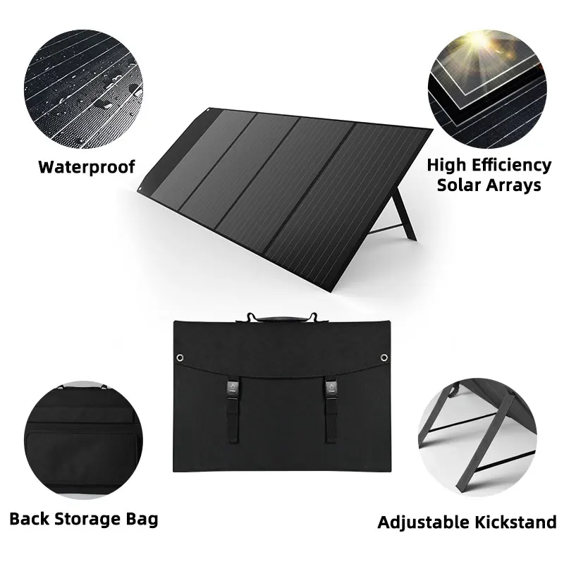 100w Mono Solar Panel 200w Portable 120w Waterproof 18v Foldable Outdoor 100 Watt Folding Solar Panel