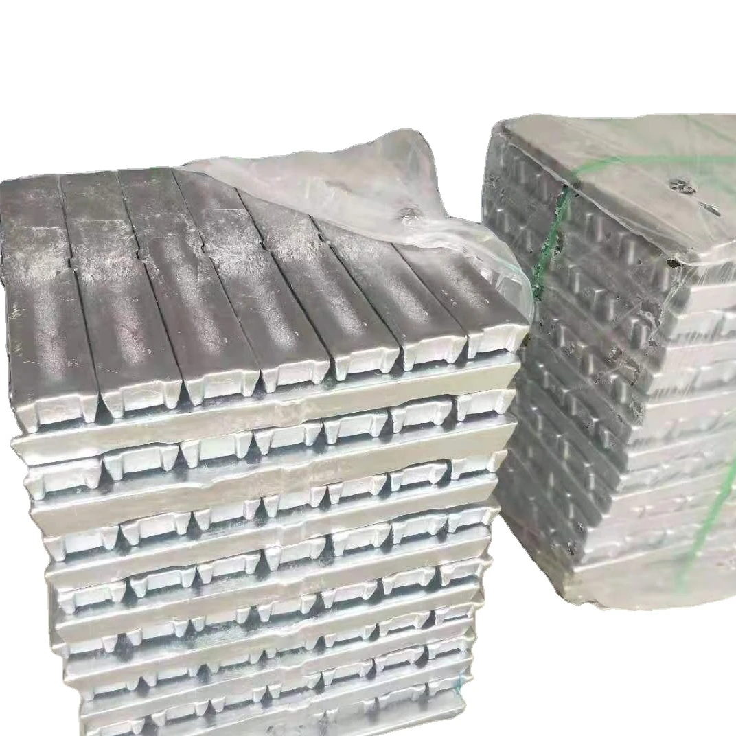 Zinc Metal Ingots Pure Zinc Ingot 99.99% 99.995% Zinc Ingots