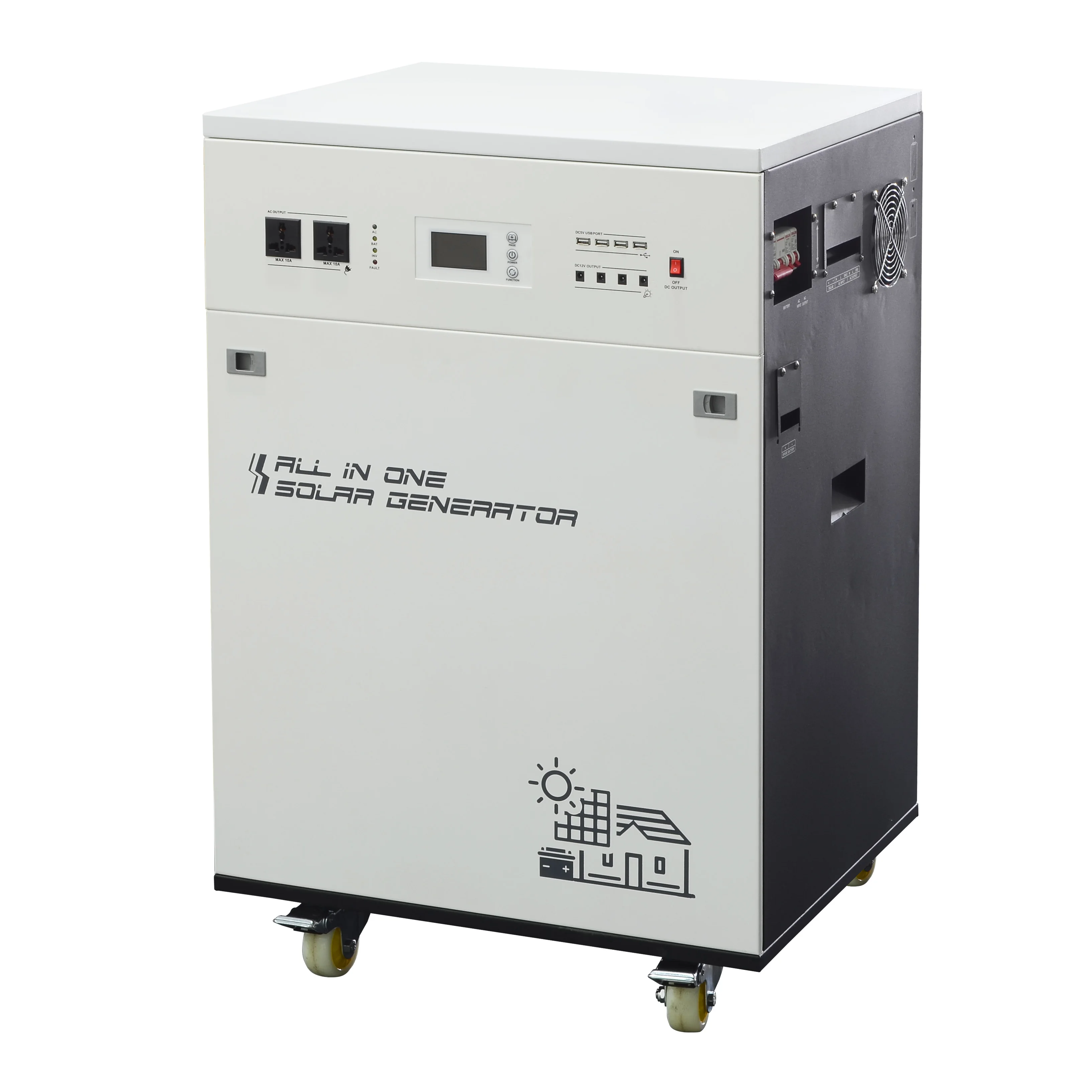 6000w 6kva MPPT PWM 48vdc UPS Supply Station 110v 120v 220v Solor Eneragy Inverter For Refrigerator