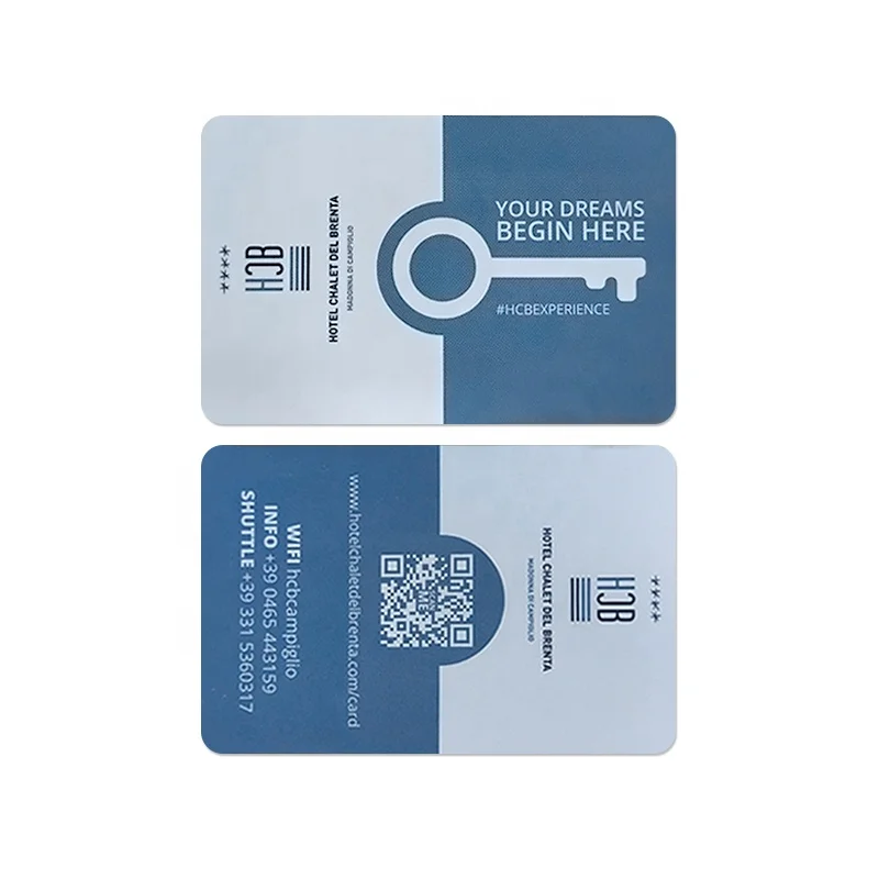 Customized size and Free design 125khz 4k RFID PVC access control white card /payment cards