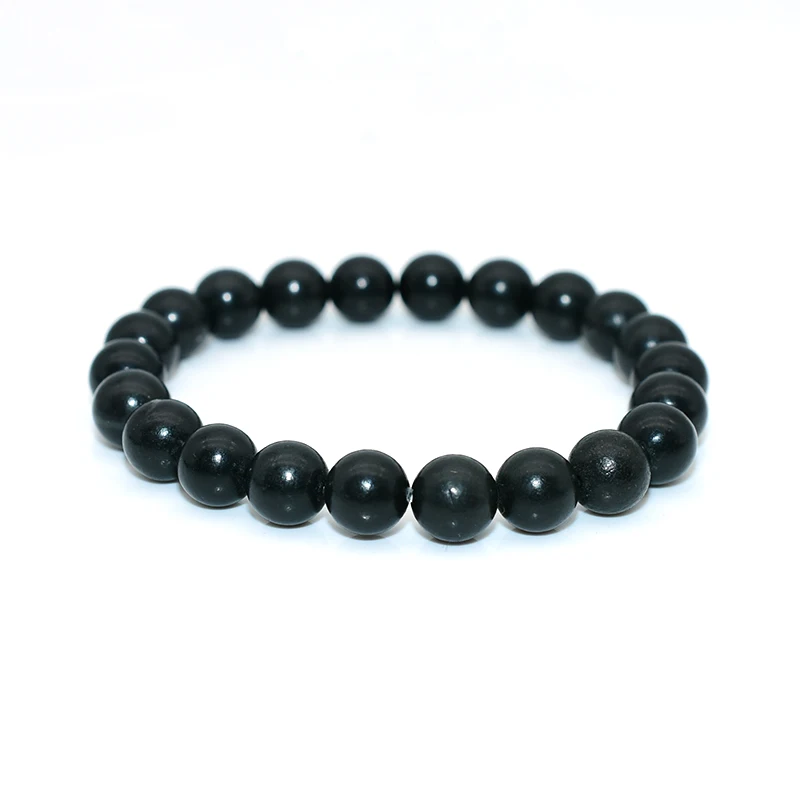 Factory Wholesale Natural Stone and Pearl Beads 6/8/10mm Shungite round Beads for Women Men for Jewelry and Accessories