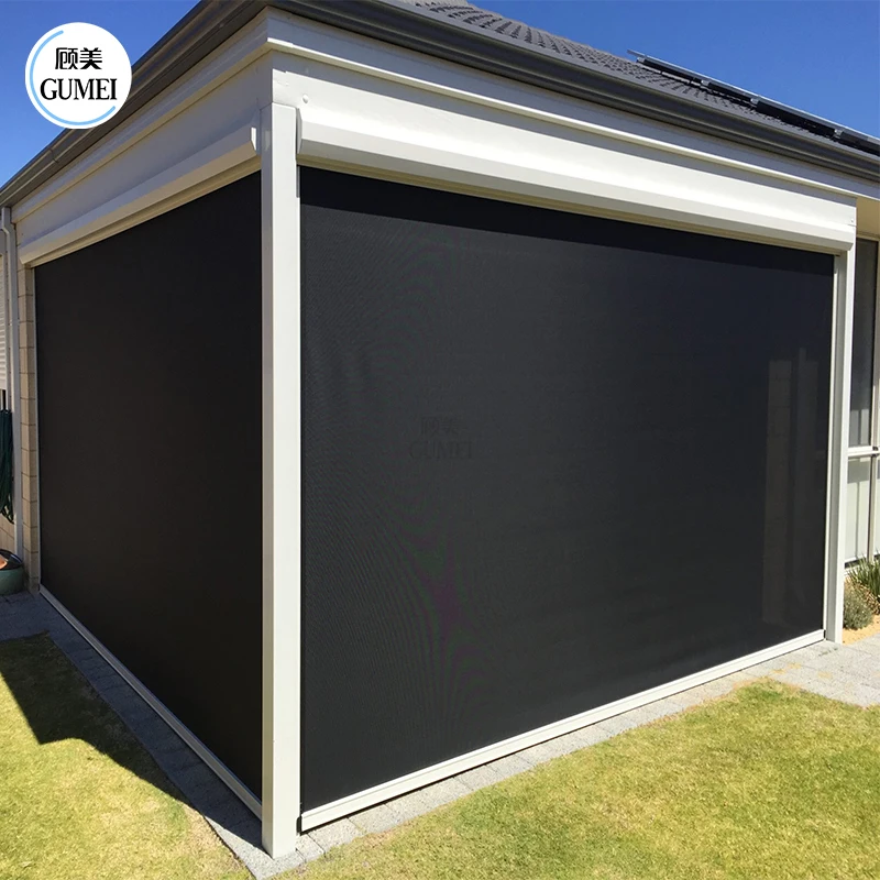 Cheap Price Terrace Zipper Screen Sunfree Outdoor Motorized Roller Fly Screen