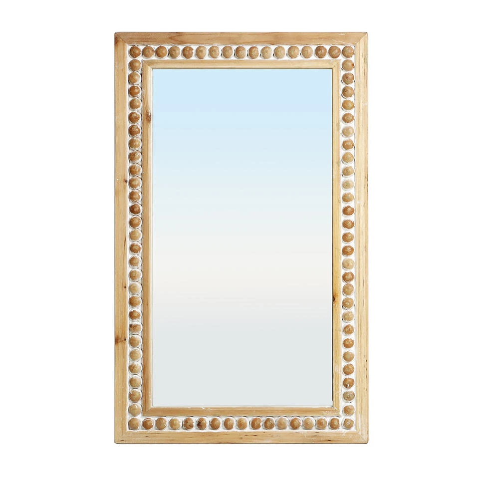 Custom Mirror with Logo Gold Bobbin Wall Mirror Luxury Modern