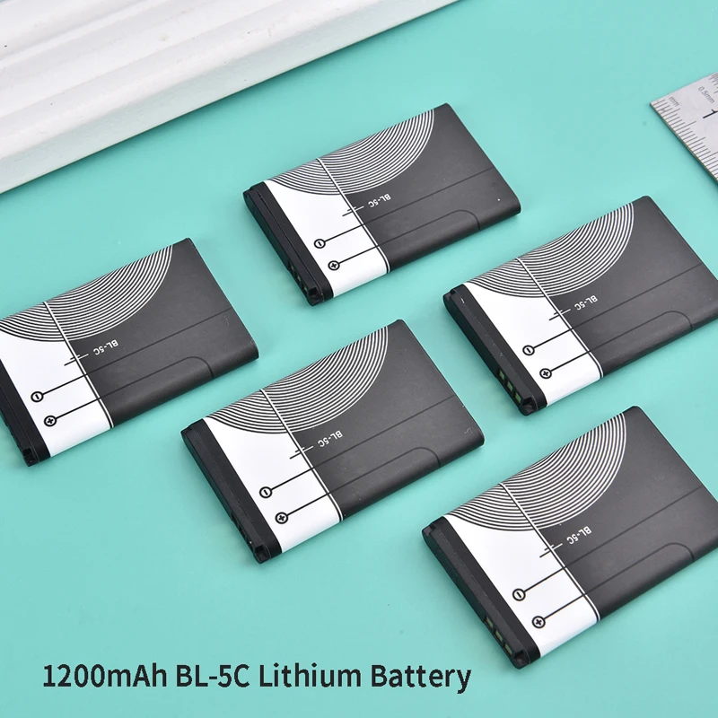 DC 3.7V 1200mAh Battery BL-5C Rechargeable Batteries For 2112 2118 2255 2270 2280 2300 2600 2610 3125 3230
