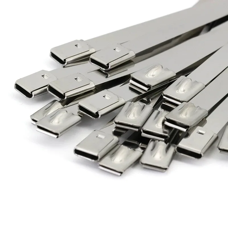 304 Stainless Steel  Cable Belt Width  Self-locking  Fixed Binding Belt Buckle Metal Wire Tensioner
