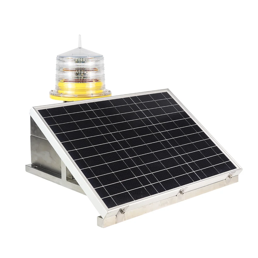 
LED medium intensity solar aviation obstruction light 