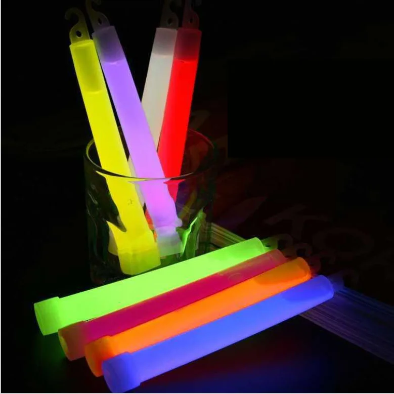 6 inch glow sticks with hooks glow glow sticks outdoor camping concert hand sticks