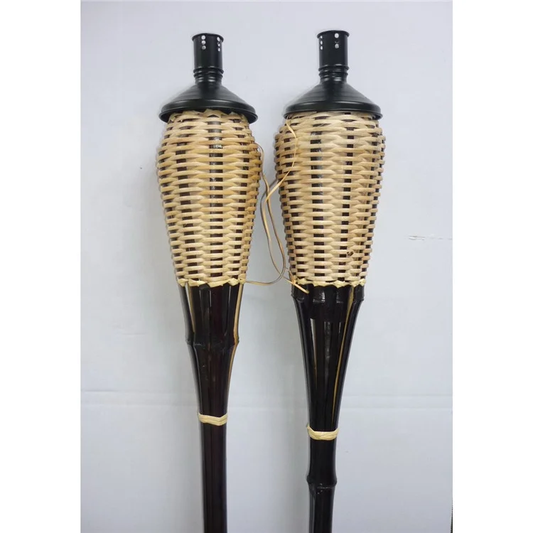 Island Bamboo Tiki Torch for Yard Party