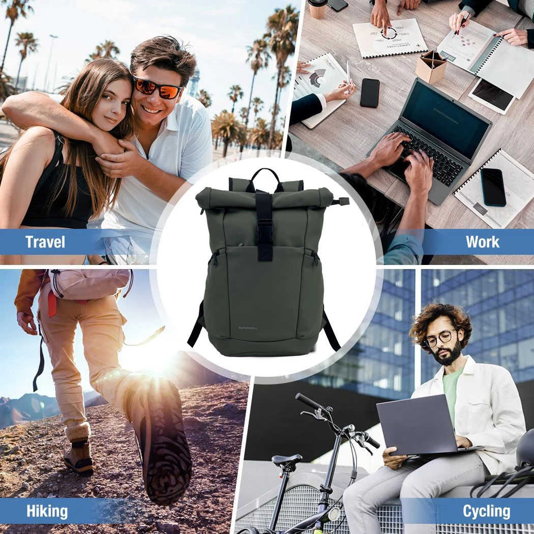 Мужской рюкзак из искусственной кожи для 15 6