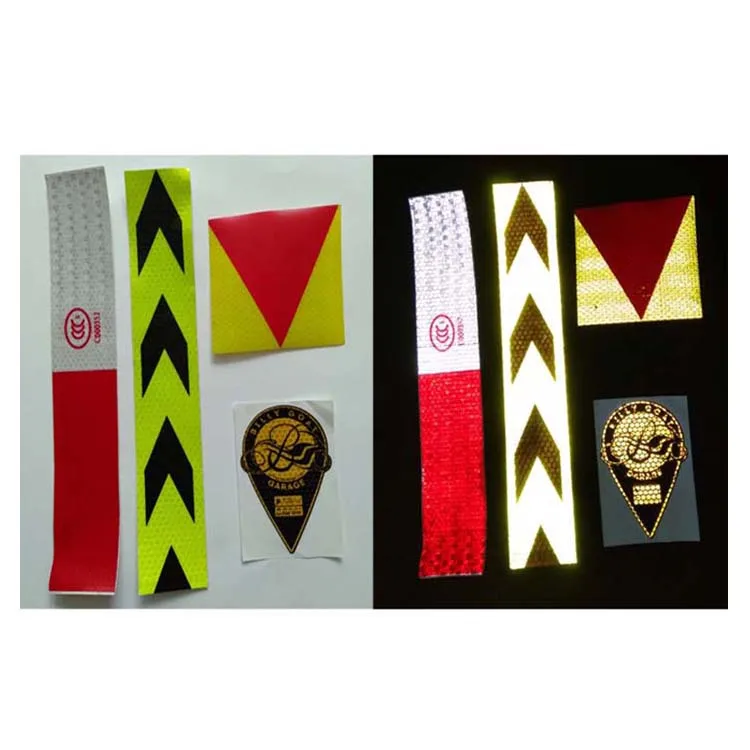 custom design high intensity adhesive arrow prints truck car body styling reflective decal reflector tape sticker for vehicle