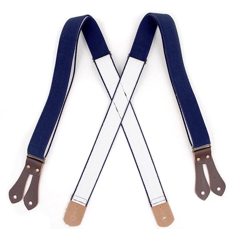 
Fashion Classic casual Suspenders leather 6 clips Braces Male Vintage Casual Suspensorio adult suspenders clipa suspender 