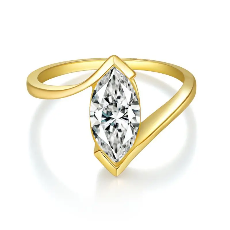 Ювелирные изделия ADODO оптом в наличии VVS Moissanite Diamond серебряные 925 кольца moissanite вечности со льдом