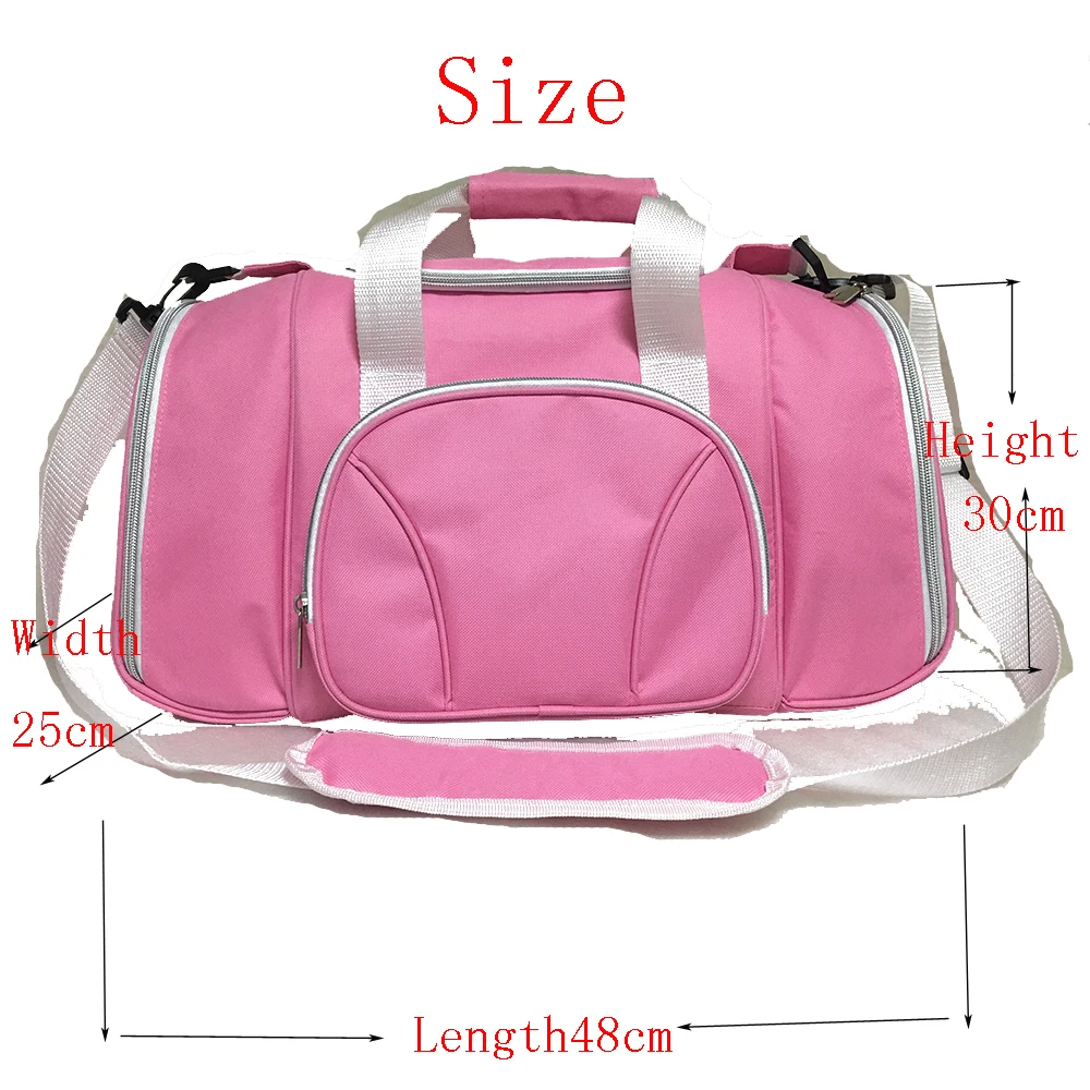 Wholesale picnic sports duffle bag for 4  person with Insulated Cooler Compartment - pink