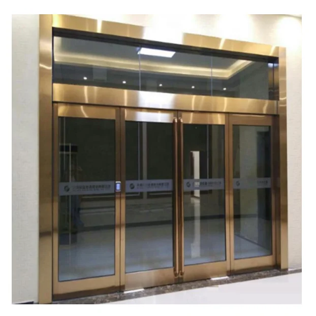 Дунгуань небьющиеся ламинированные стеклянные двери для банка и магазина