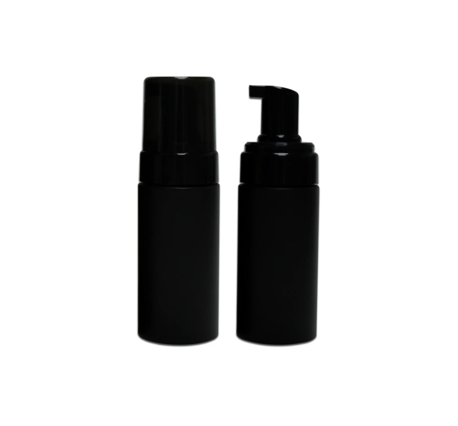 Cosmetic Packaging Container Hand Wash Soap Facial Cleanser Plastic 200ml Black PET Packaging Foam Pump Bottle Lotion Bottle