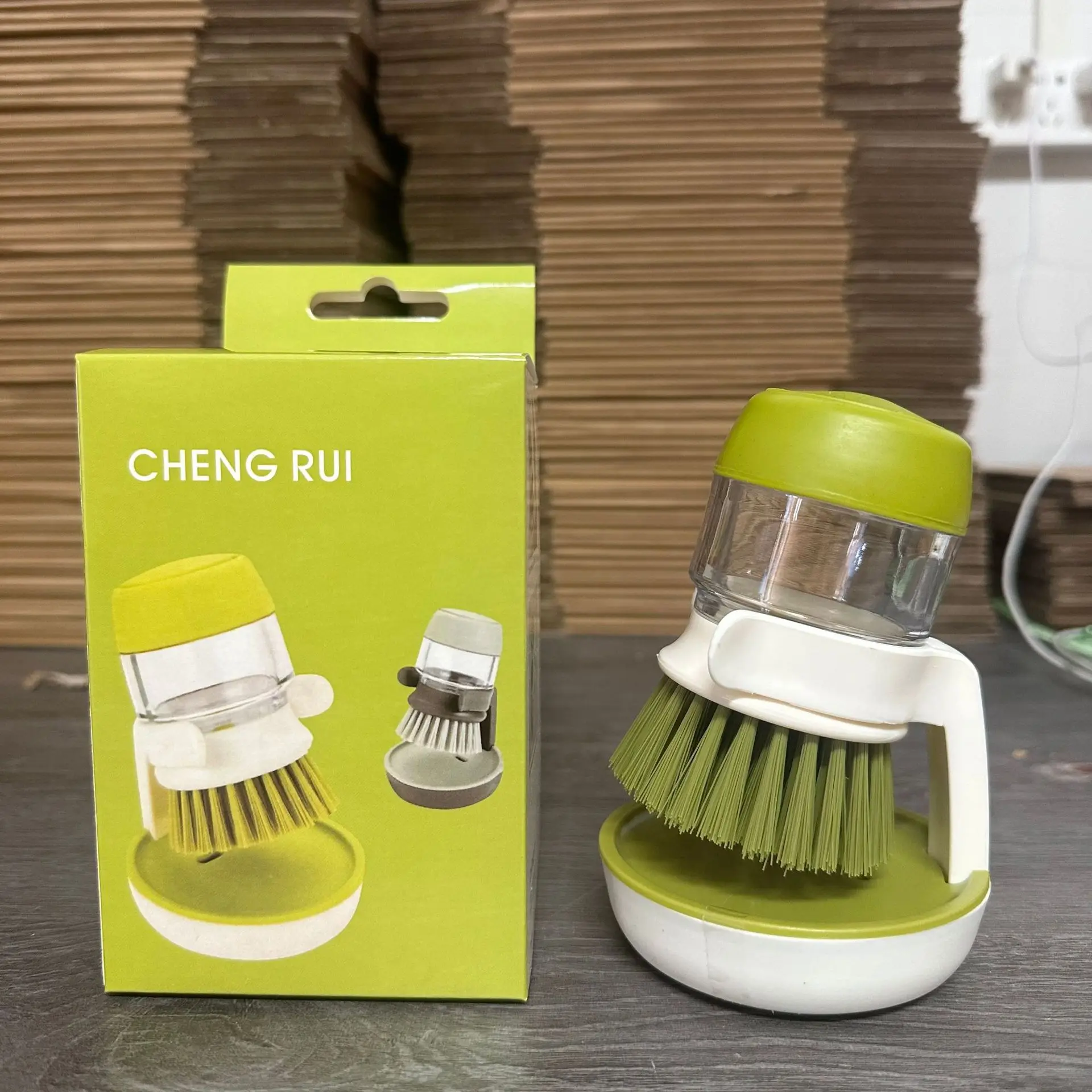 New kitchen non greasy cleaning brush automatic liquid addition brush dishwasher cleaning brush