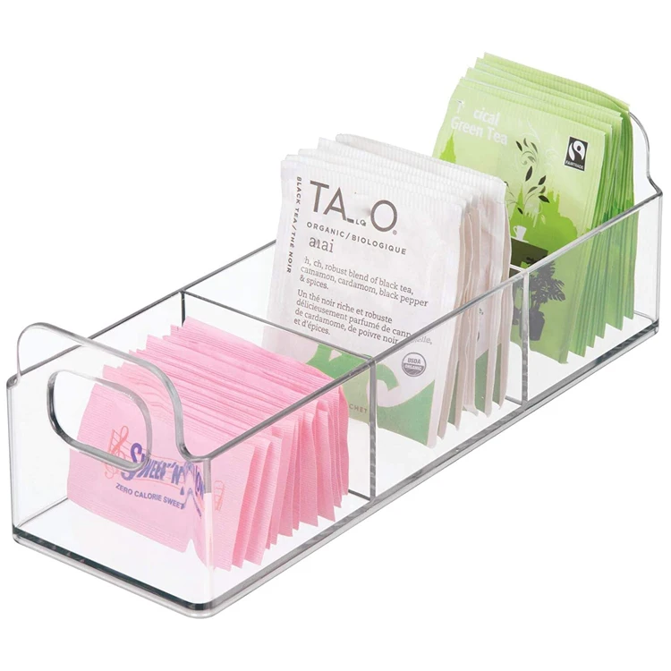 
Tea Bag Storage Bin Box Countertop Organizer Storage  (1600240753146)