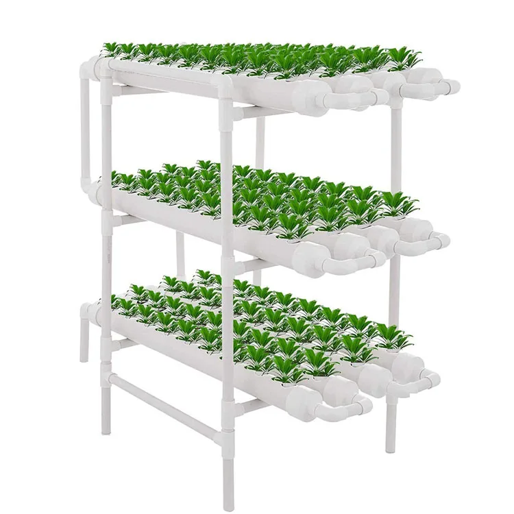 Indoor 3 Tier Hydroponics Systems Vertical Grow Tower Nft Channel Microgreen Growing System Hydroponics System