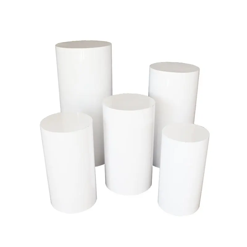 Plinth Stand White Hot Sale Wedding Decoration Cake Stand Cylinder Plinth Dessert Table Five-piece Set