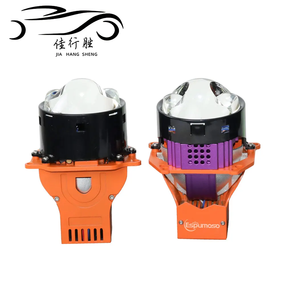 JHS Wholesale 70w GI9 PRO bi led laser projector headlight 7000ml H4 high low beam motorcycle lamp with cooling system