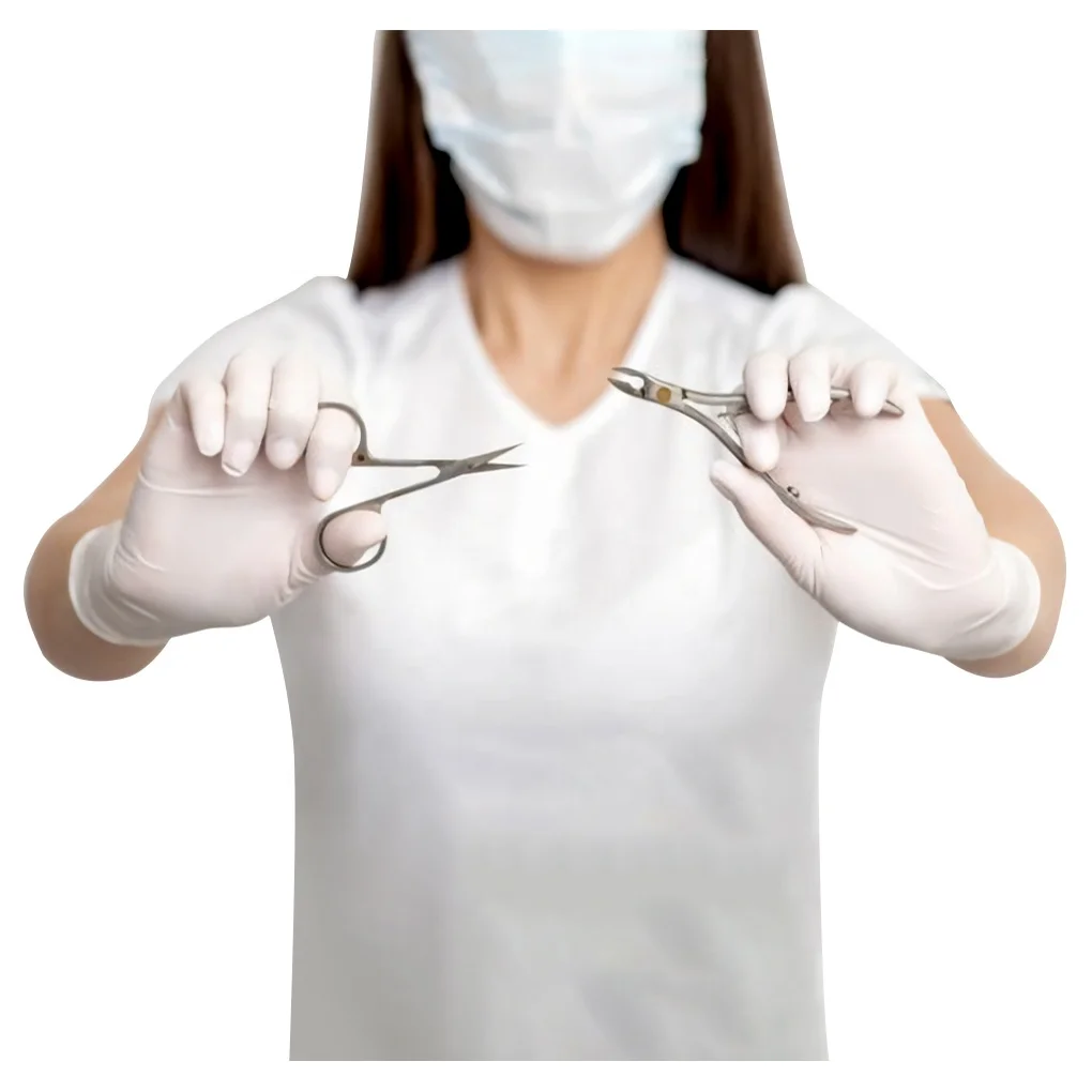 Food Grade White Vinyl Surgic Latex Kitchen Glove