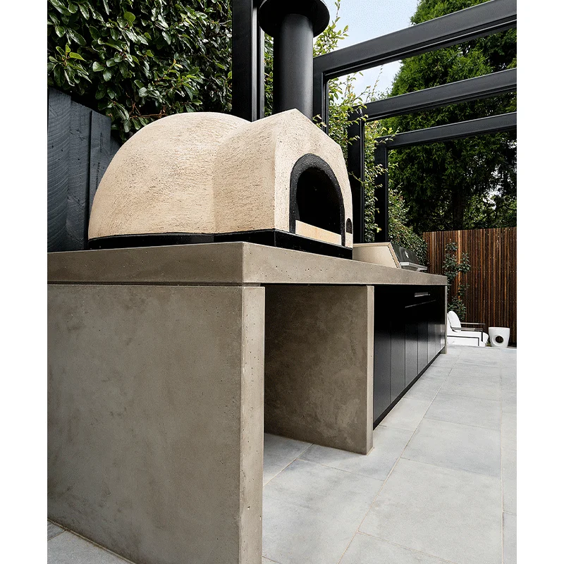NICOCABINET Luxury Customaztion Stainless Steel Piece Slate countertops Black Kamado Outdoor Kitchen Cabinets
