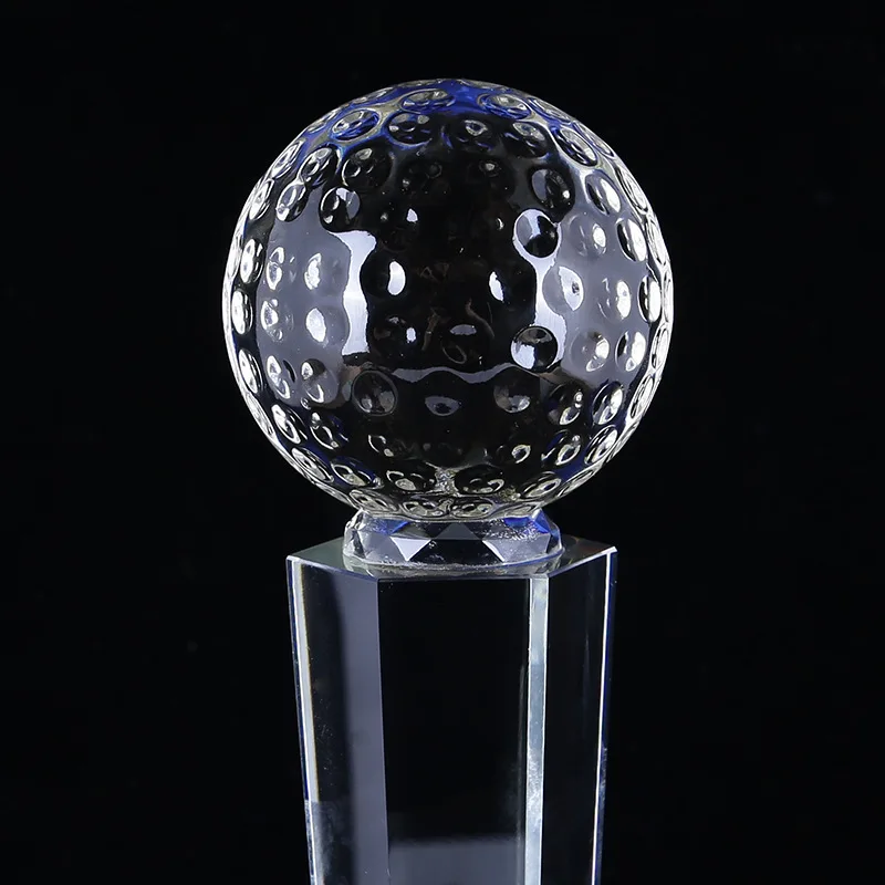 Crystal Trophy Diamond Top Crystal Trophy Awards For Business Souvenir Gifts Ball Custom Blank Crystal Trophy