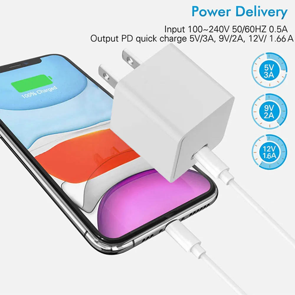  IPSKY Универсальный usb-c 12В 1 5а 5В 3а 9В 2А PD 20 Вт адаптер для быстрой зарядки