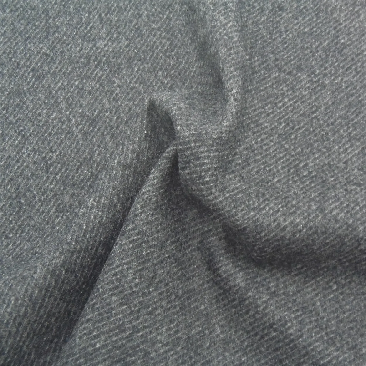 One side leisure yarn dyed color tweed pure 100% wool fabric camel woven fleece textile for overcoat