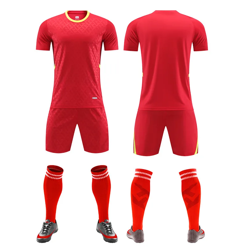 Футбольная одежда спортивные костюмы для мальчиков летняя детская тренировочная форма с коротким рукавом студентов Одежда принтом